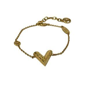 Louis Vuitton Bracelet Essential Guilloche Gold